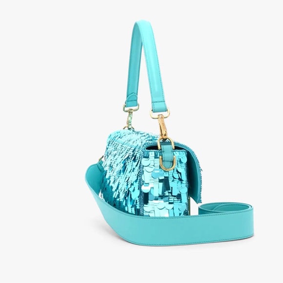 Fendi Turquoise Sequin Baguette *RARE & SOLD OUT* - Picture 9 of 15